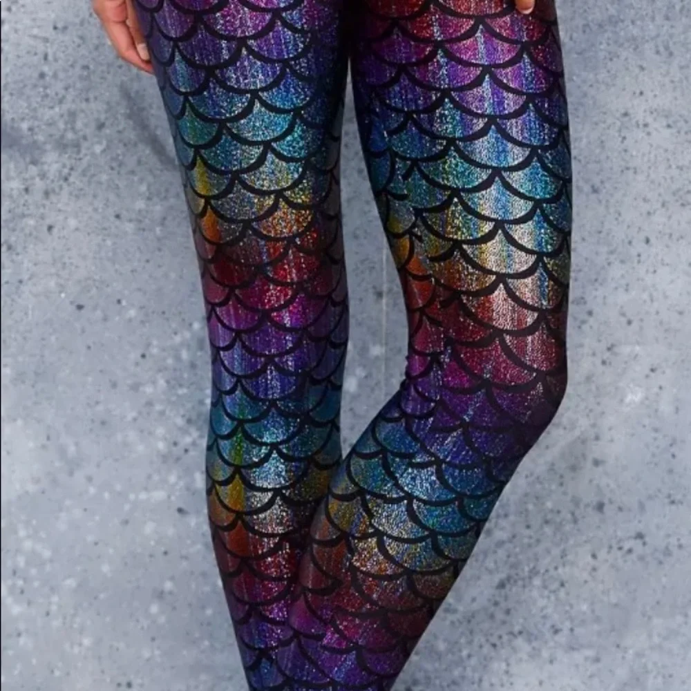 Mermaid rainbow leggings limited - Picture 2 of 8